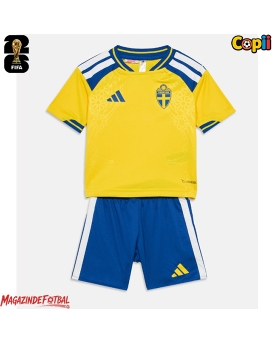 Suedia Echipament de Fotbal Replică Mondial 2026 Copii Acasa (+ Șorturi)